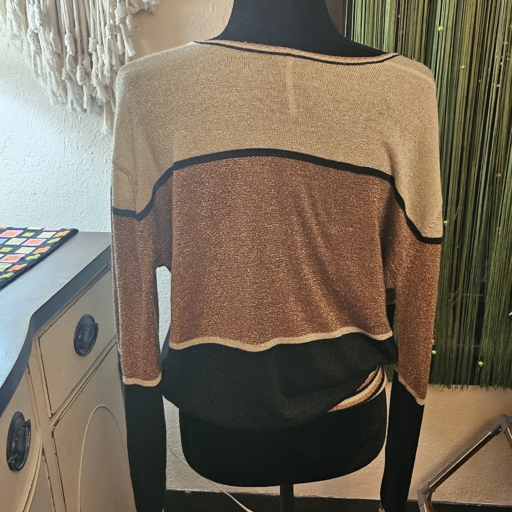 Free People Gold Dust Pullover Sweater - Picture 9 of 12